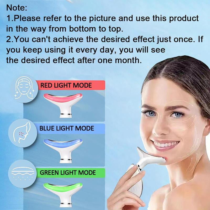 Neck Massager, Facial and Neck Massage Tool, Suitable for Facial, Neck, and Leg Massage, for Women and Men, Facial Beauty Instrument